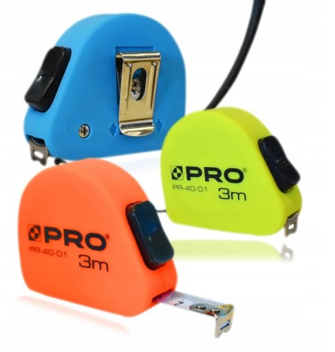 Valcovaný neónový meter NEON PRO 3m krajčírsky meter