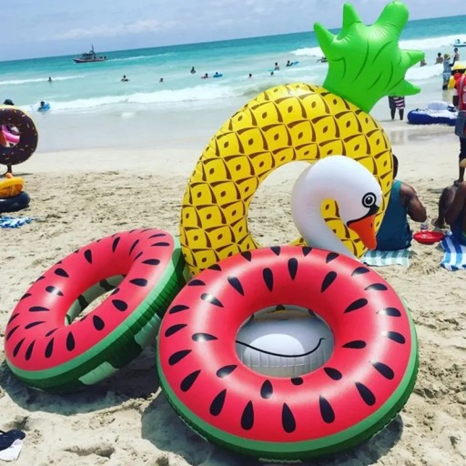 NAFUKOVACÍ MATRAC NA PNEUMATIKY VODNÉ PLÁVANIE VODNÝ MELÓN VEĽKÝ 70CM