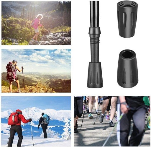 10x NÁSTROJE, GUMOVÉ HROTY NA TYČE, TYČE NA NORDIC WALKING TREKING