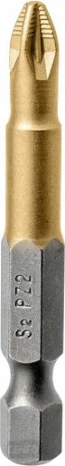 Skrutkovacie bity TORX PZ2 bity, 2 ks, TITANIUM
