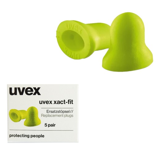 Zátkové chrániče sluchu uvex xact-fit, balenie 5 párov