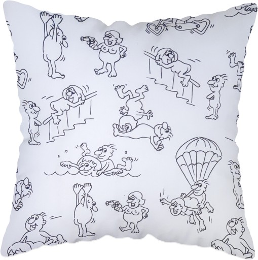 Obliečka na vankúš 40x40 - vzor KAMASUTRA Dar
