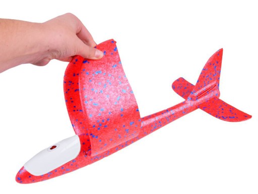 Ľahké polystyrénové Plane Glider LED osvetlenie ZA4984