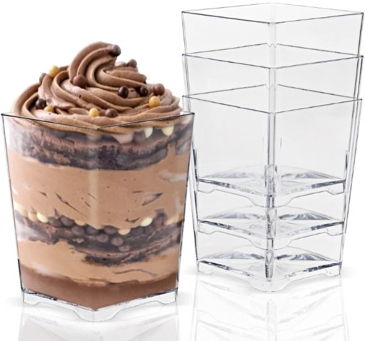 Dezertné šálky, Fingerfood TOWER nádoba na občerstvenie, 110 ml, 12 ks