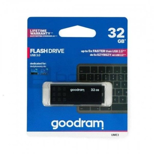 PENDRIVE 32GB GOODRAM USB 3.0 UME3 BLACK