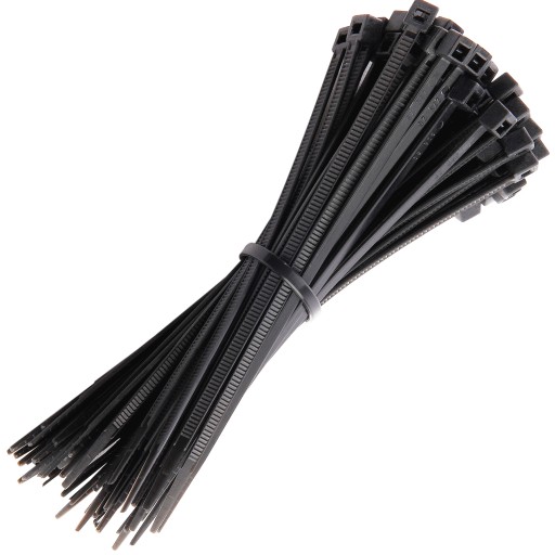 100x KABELNÉ VIAZAČKY KONCOVKY NA Zips ODOLNÉ SILNÉ KABELOVÉ VIAZAČKY 2,5x100