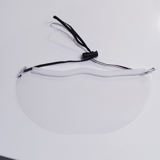 Mini priehľadná maska s 2 elastickými pásikmi