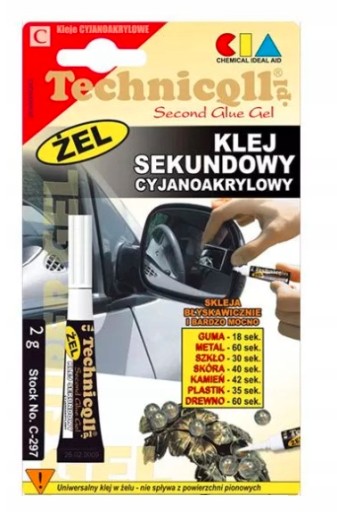 DRUHÝ KYANOAKRYLÁTOVÝ GÉL TECHNICQL C-297