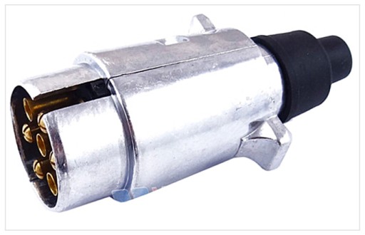 J0E56 ZÁSTRČKA 7 KOLÍKOVÁ 7 PÓLOVÁ KOVOVÁ SILNÁ 12V 88406