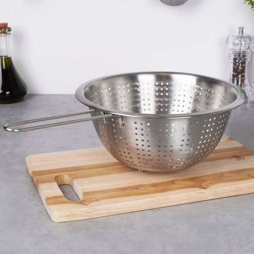 KUCHYŇSKÝ cedník, nerez, cedník, sitko, s rúčkou, 24 cm