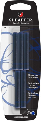 Atramentové perá Sheaffer - Modré 5 ks.