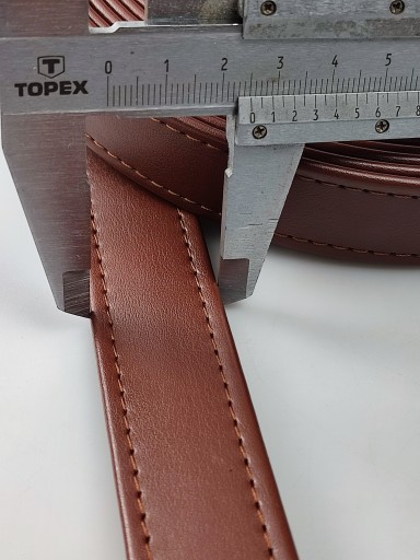 Eko kožený remienok na kabelku 25 mm / 1 meter hnedý
