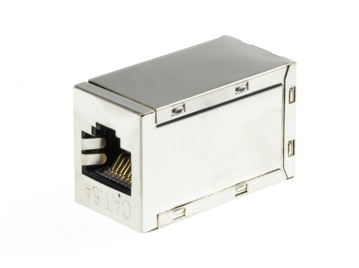 Hlaveň konektor 2x RJ45 FTP STP kat.6A tienený