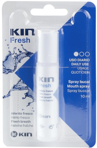 KIN FRESH ÚSTNY SPREJ BOJUJE HALITÓZU A DLHODOBO OSVIEŽUJE DYCH 10ml