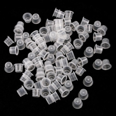 100x VEĽKÉ POHÁRKY NA ATRAMENT, TETOVANIE, 17mm