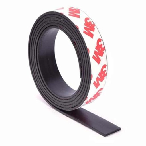 MAGNETICKÁ PÁSKA s lepidlom 3M, SAMOLEPIACA, ROZMERY: 100cm / 10mm / 1,5mm