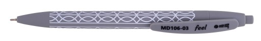 Zasúvacie guľôčkové pero FEEL 0,7 mm s puzdrom Soft-Touch MemoBe, modré