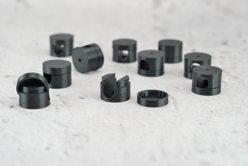 čierny opletený držiak káblového kábla 9mm loft retro povrchová inštalácia