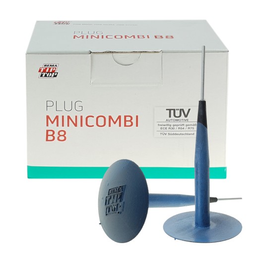 8MM HUBOVÝ ČEP S 48MM ZÁPLATOU NA OPRAVU PNEUMATÍK MINICOMBI B8 REMA TIPTOP