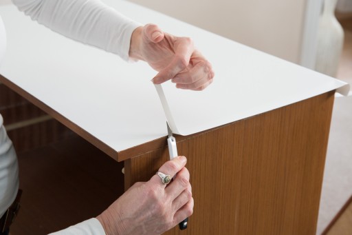 MATNÁ BIELA nábytková dyha samolepiaca fólia na skrinky a dosky 45x50 DIY