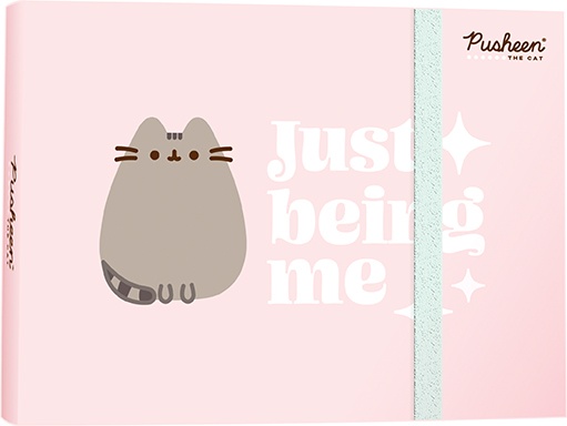 CAT PUSHEEN - Denník, zápisník, zápisník s gumou