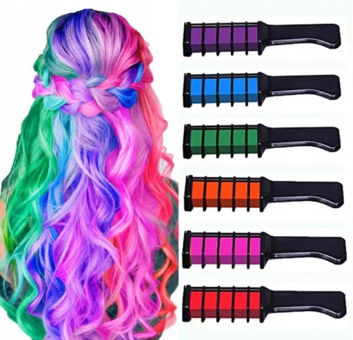 FARBY NA VLASY hrebeň FAREBNÝ HIGHLIGHTS BALLEYAGE COLOURING CHALK 6