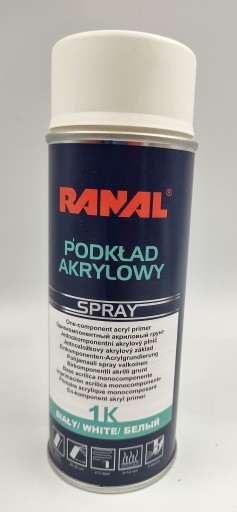 RANAL Akrylová podkladová báza 1K sprej 400ml biela