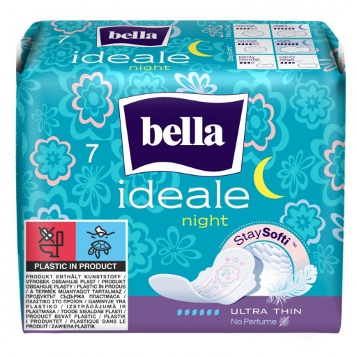 Bella Ideale StaySofti Night hygienické vložky 7 ks.