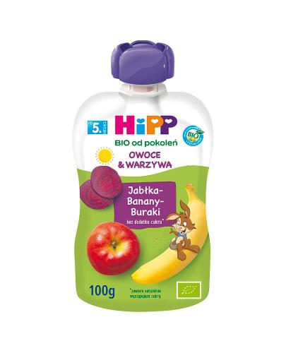 HiPP BIO pre generácie, jablká, banány, cvikla, po 5 mesiacoch, 100 g