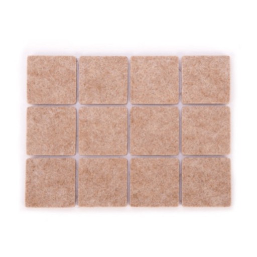 Samolepiace podložky pod nábytok 30x30mm, 24 ks.