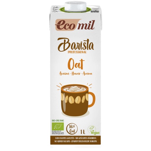 Bio ovsený nápoj pre baristov 1l, Ecomil