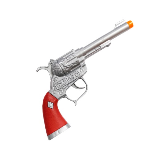 KOVBOY REVOLVER KOVBOY ZBRAŇ STRIEBORNÁ 25cm