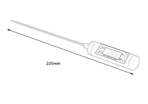 LCD TEPLOMER KUCHYNSKÉHO MÄSA