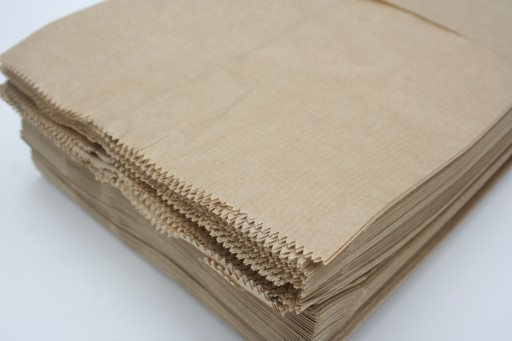 Skladané papierové vrecúška na raňajky 18×35 cm, 100 kusov, hnedé, certifikované