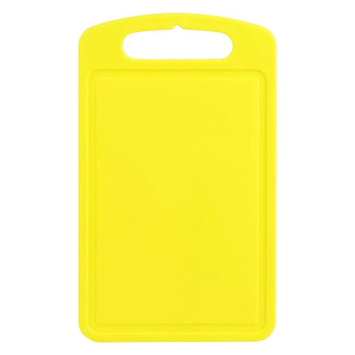 Kuchynská doska s úchytom 30x20 cm žltá