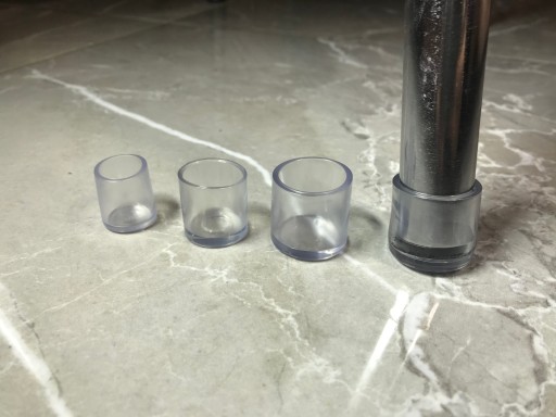 Silikónové podložky na nohy stoličky 18 mm