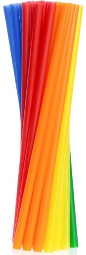 Opätovne použiteľné tuby (slamky), 7,5x190 mm/ 10 ks.