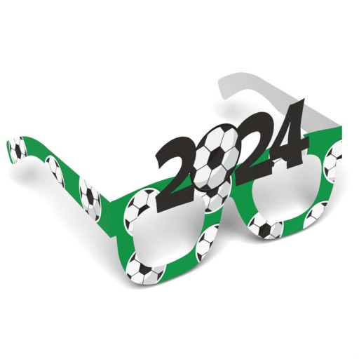 Papierové OKULIARE FUTBAL futbalové NARODENINY EURO 2024 šampionát