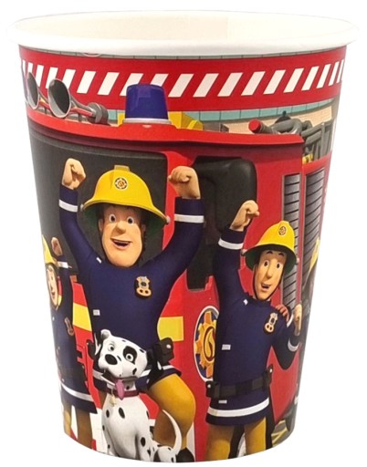FIREMAN SAM PAPIEROVÉ POHÁRKY - 8 KS - 1444