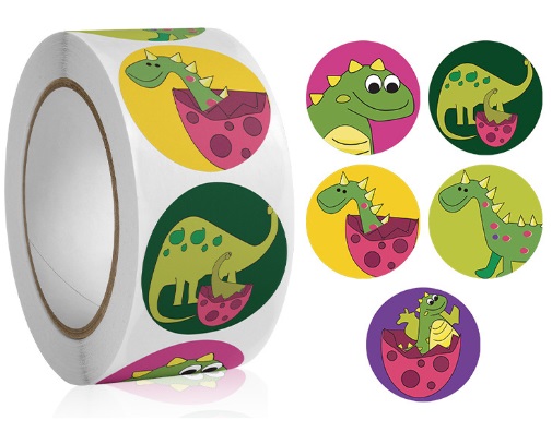 MOTIVAČNÉ NÁLEPKY PRE CHLAPCI DETI ŠTUDENTOV 50ks ZVIERATKÁ DINOSAURY