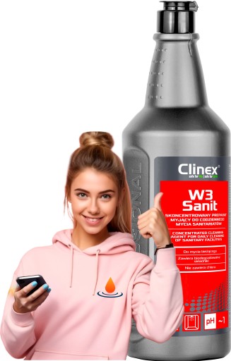 Clinex W3 Sanit 1l Koncentrovaný do sanitárnych zariadení