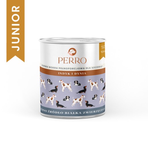 PERRO WET PUPPY FOOD morka s tekvicou pre šteniatka 850g