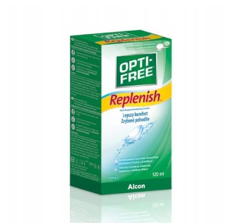 Alcon Opti-Free Replenish tekutina na šošovky, 120 ml