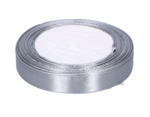 Saténová stuha 1,5cm x 25Y, šedá