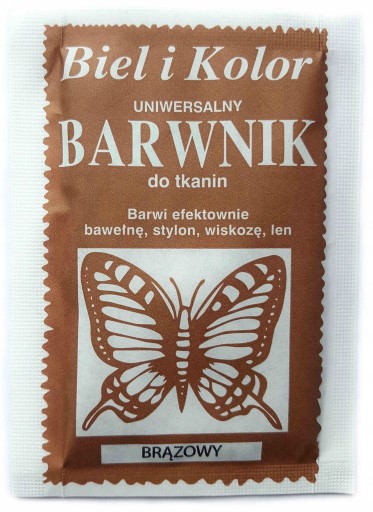 Dye Farbivá na odevy Farba 10g - HNEDÁ