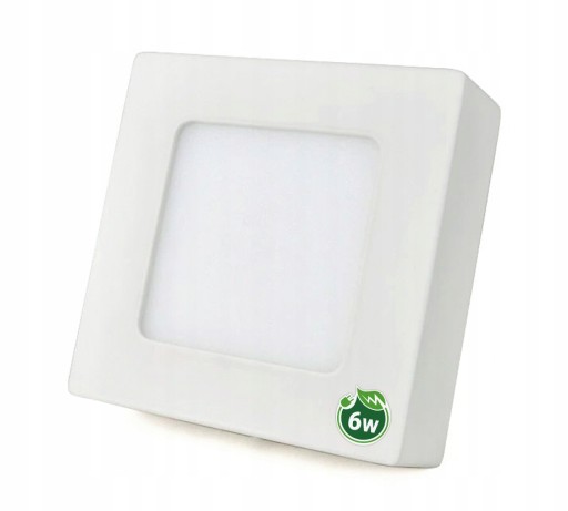 LED TABUĽOVÝ PANEL 6W POVRCHOVÁ MONTÁŽ 540LM EMC Štvorcový