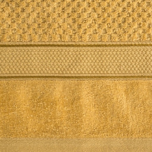 Savý uterák s elegantným vzorom, 50X90, horčica