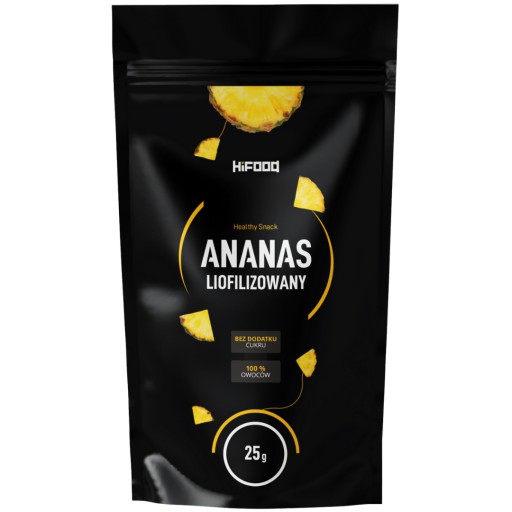 Lyofilizovaný ananás 25g HiFOOD PREMIUM kúsky
