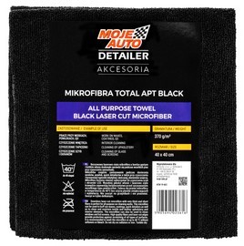 MY CAR Total Apt Black mikrovlákno 370g/m2, rozmery 40x40 cm