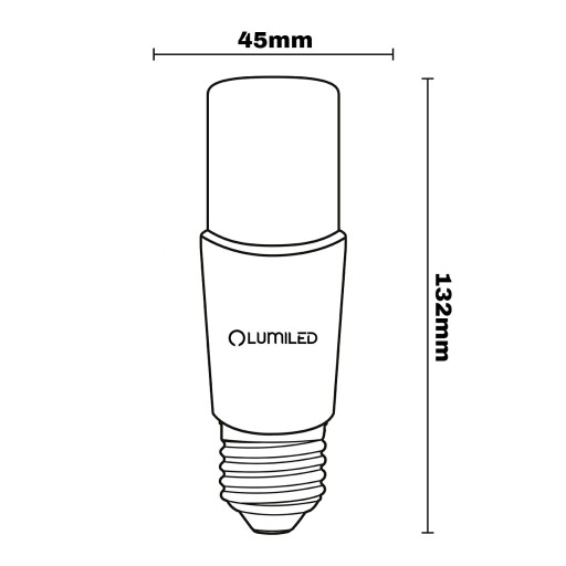 LED STICK E27 žiarovka 15W = 100W 1521lm 3000K Teplá TUBULÁROVÁ LUMILED